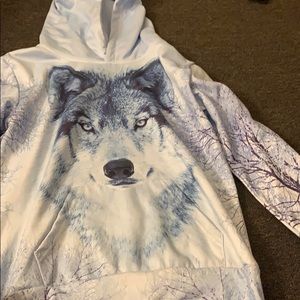 Wolf hoodie boys